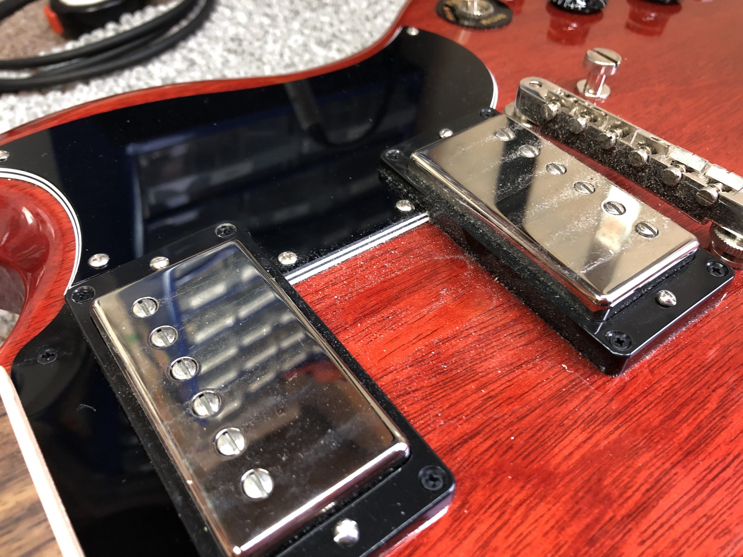 Gibson 61 Re-issue SG Pickup Swap – Ozzy Owl's Guitar Sanctuary